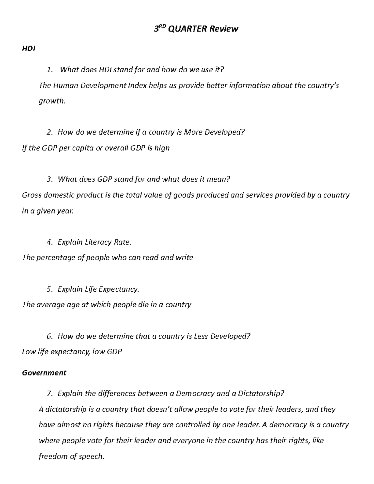 3rd-quarter-review-2-3-rd-quarter-review-hdi-what-does-hdi-stand-for