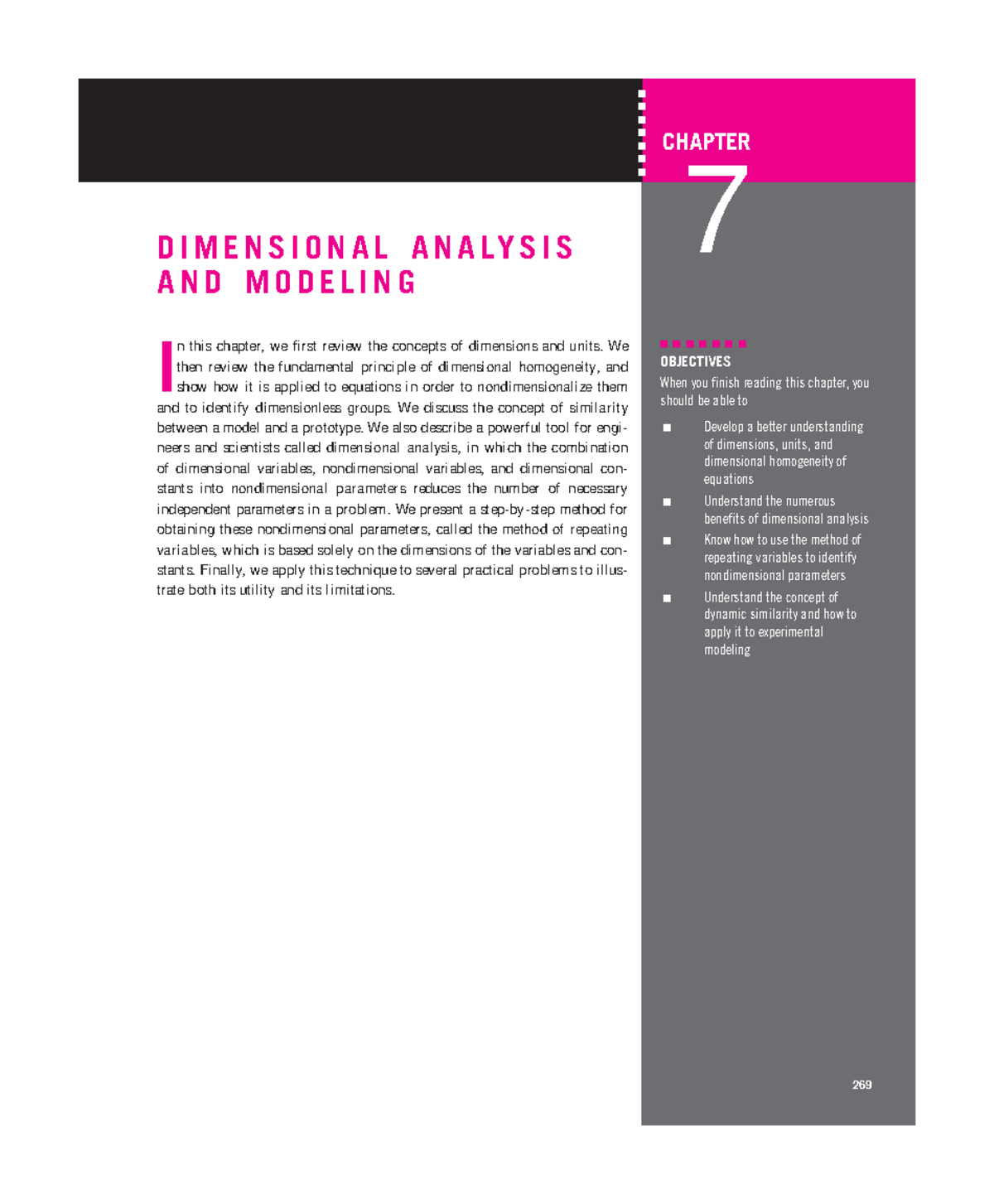 Dimensional analysis and similarity - D I M E N S I O N A L A N A LY S ...