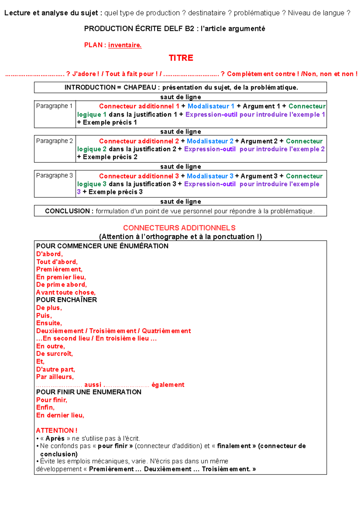 3. MÃ©thodologie De L'argumentation Article Critique - PRODUCTION ...