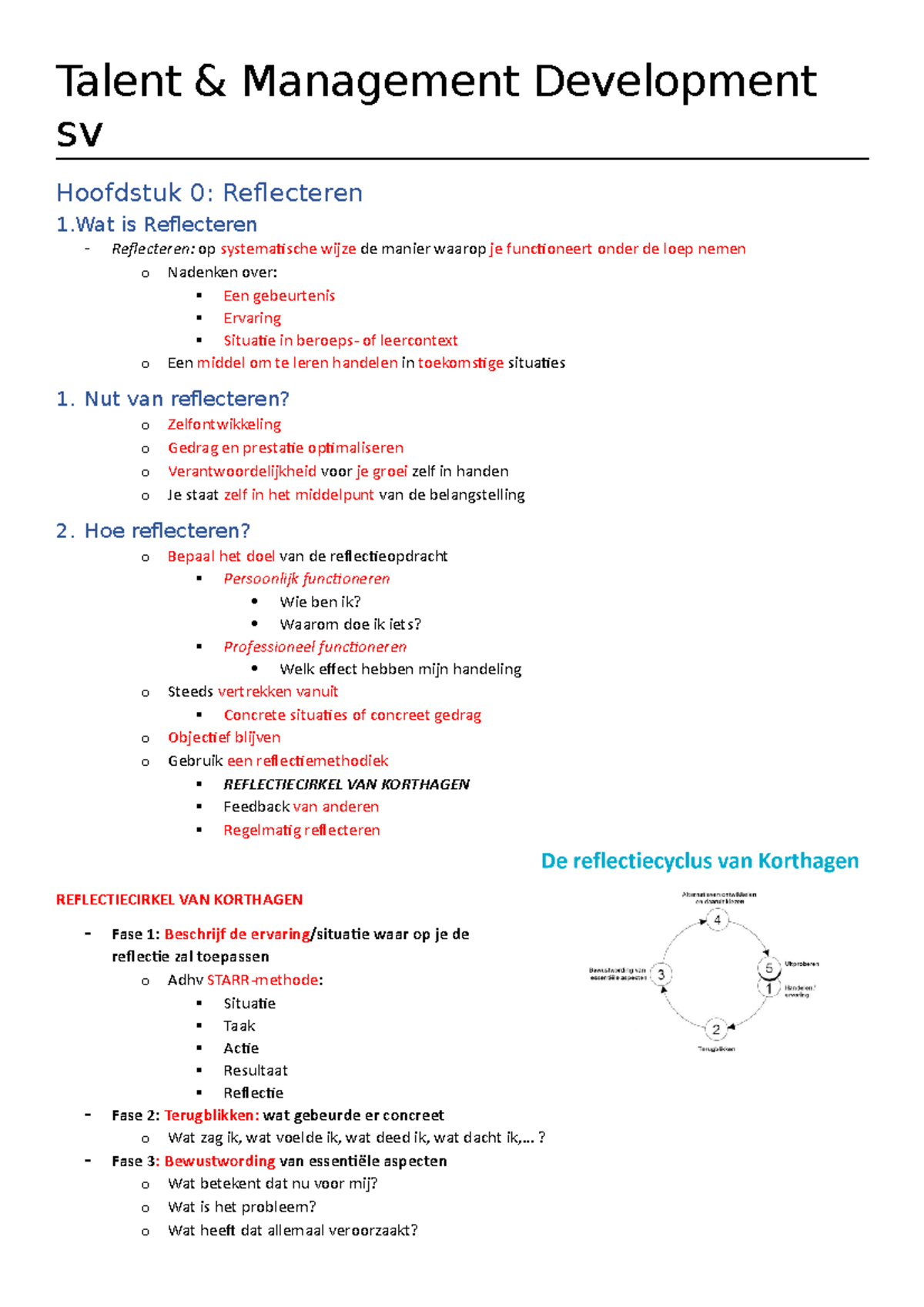 TMD-sv - Samenvatting Talent & Management Development - Talent ...