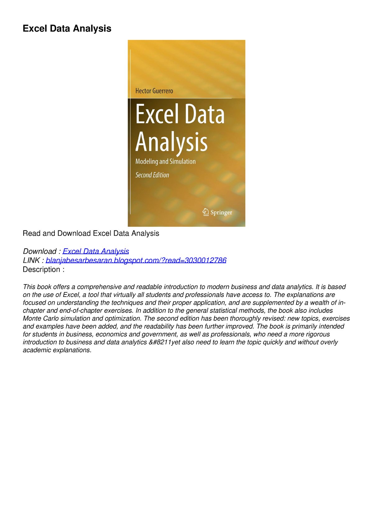 excel-data-analysis-modeling-and-simulation-mechanical-engineering