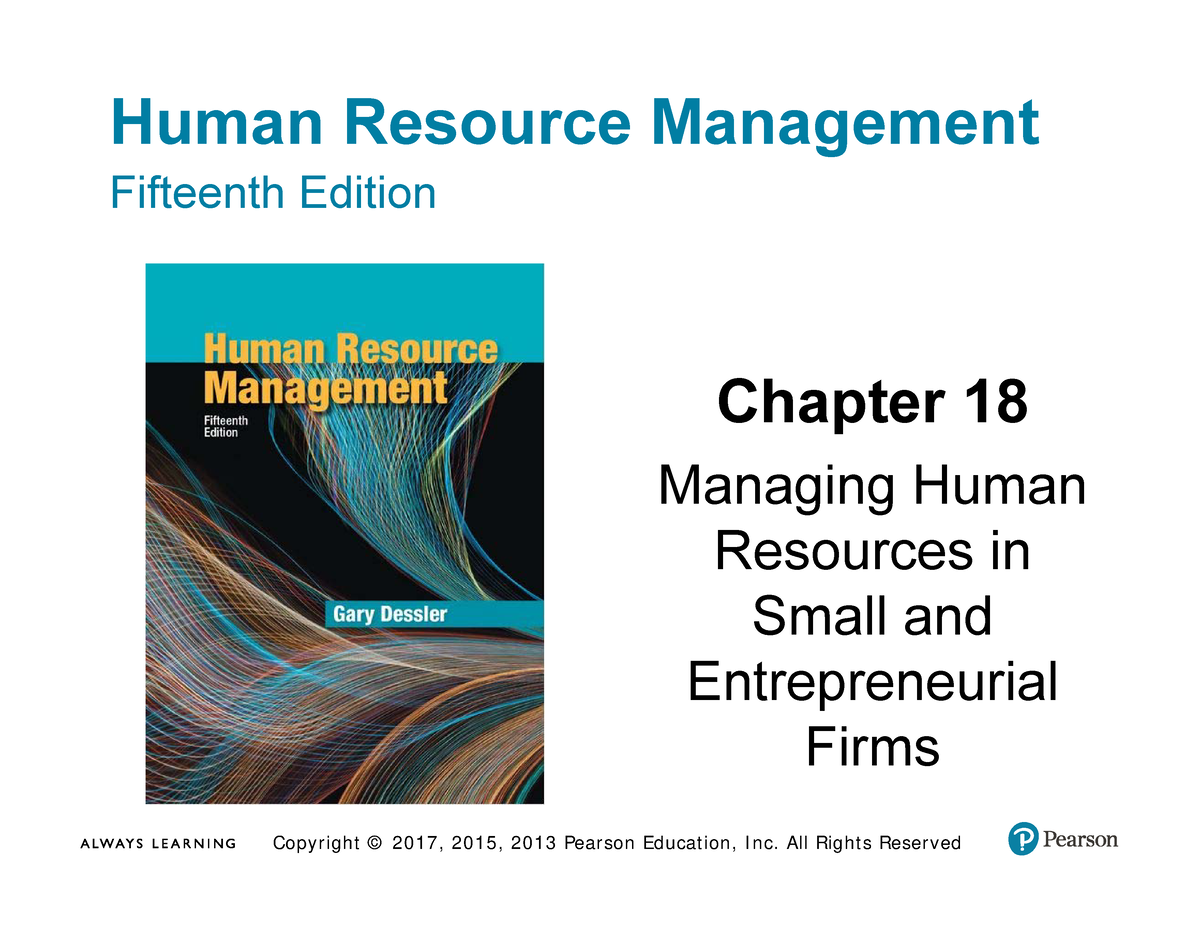 Copy Of Dessler 15e HRM Ch18 - Human Resource Management Fifteenth ...