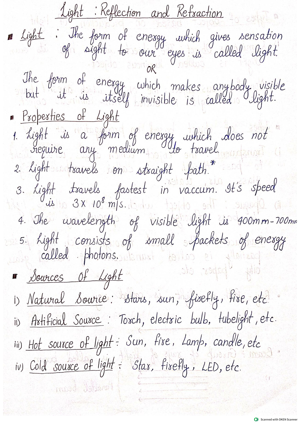 CBSE Class 10 Science Notes Chapter 10 Light Reflection and Refraction ...