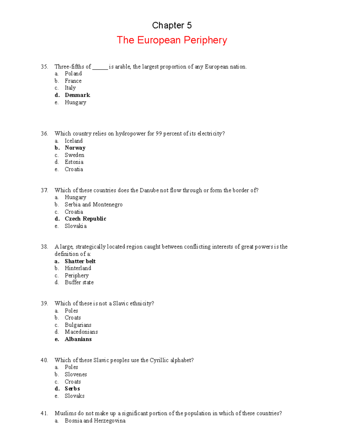 Ch05 The European Periphery - Chapter 5 The European Periphery Three ...