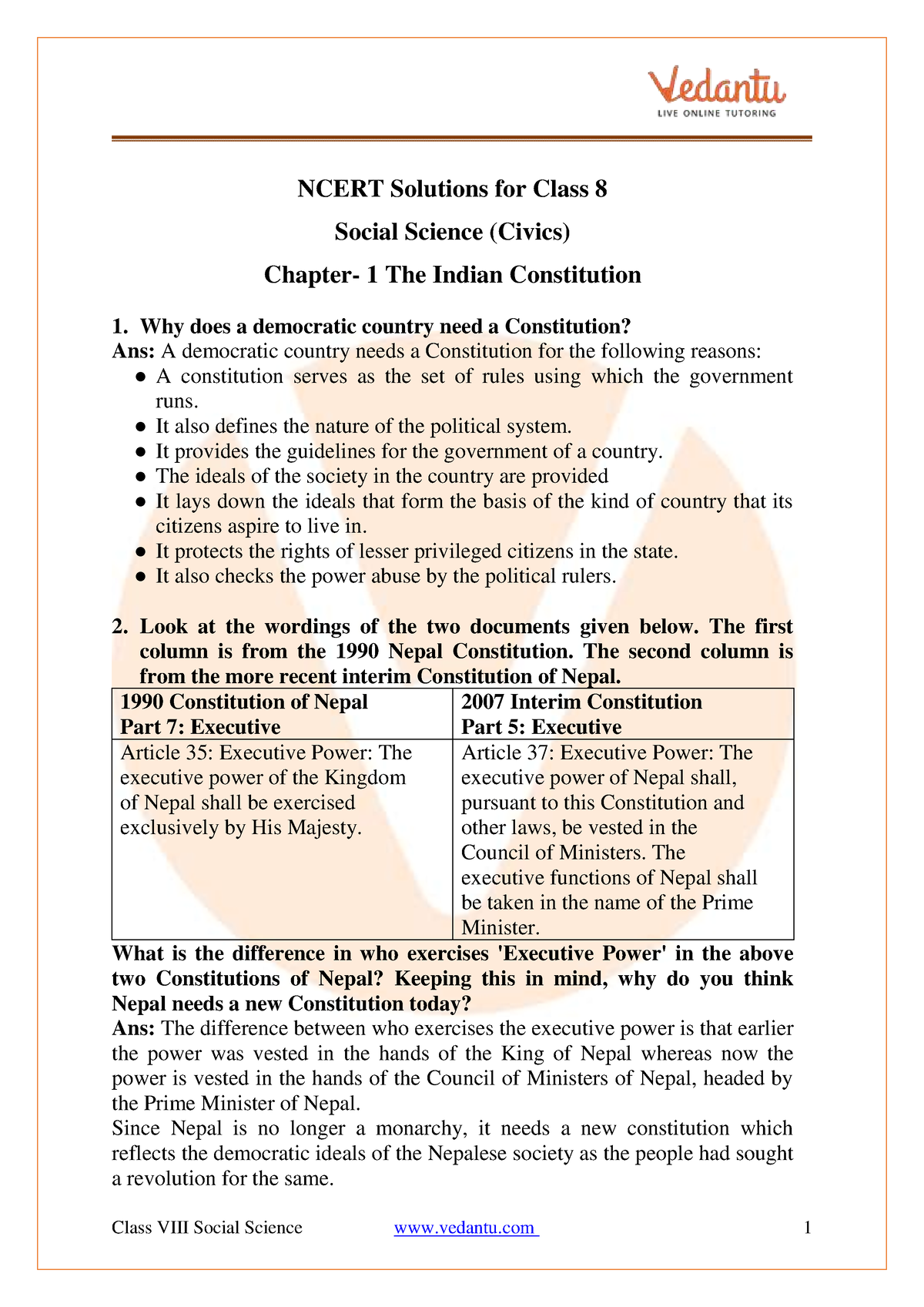 the-indian-constitution-class-viii-social-science-vedantu-1-ncert