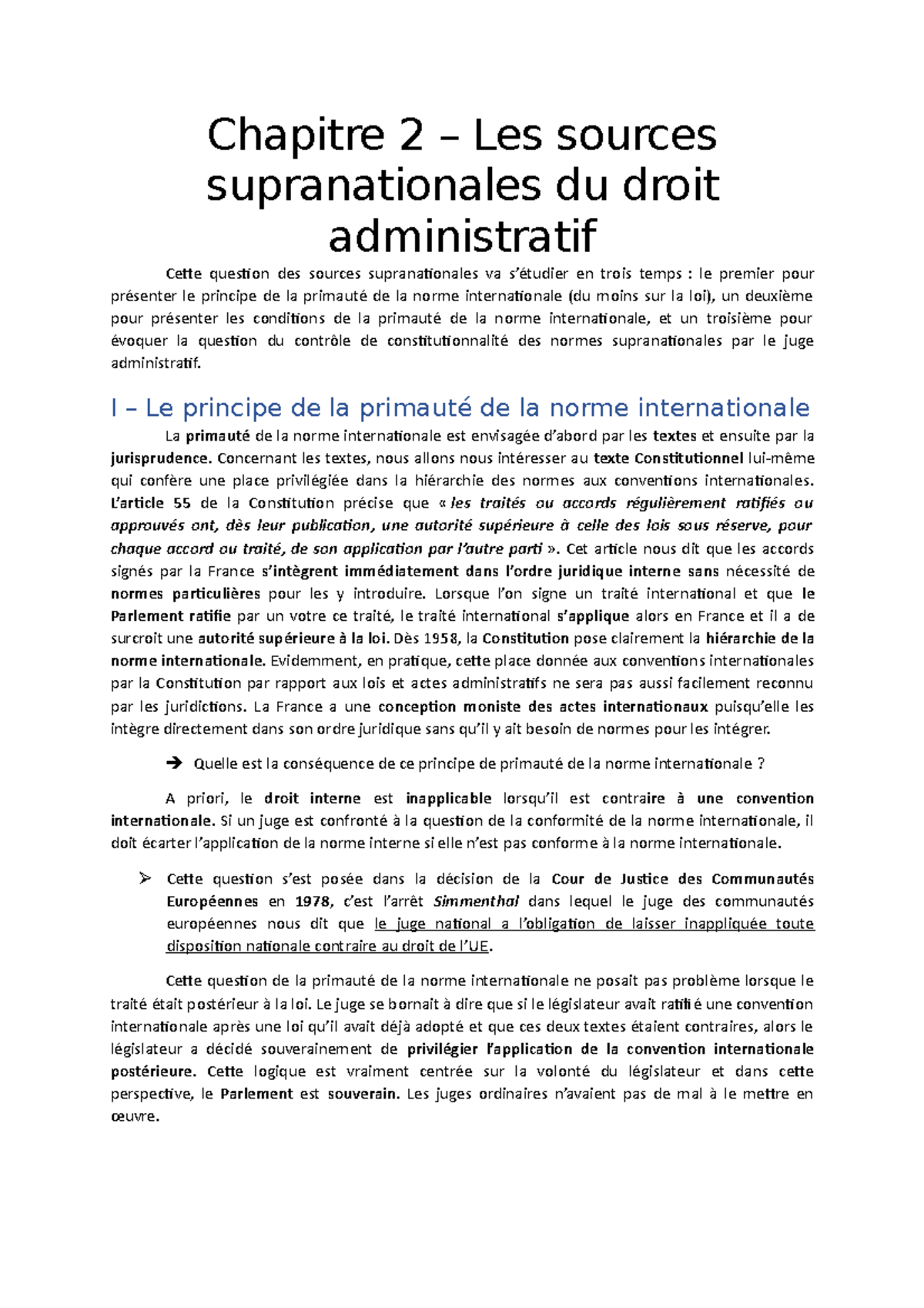 Chapitre 2 - Les sources supranationales du droit administratif ...
