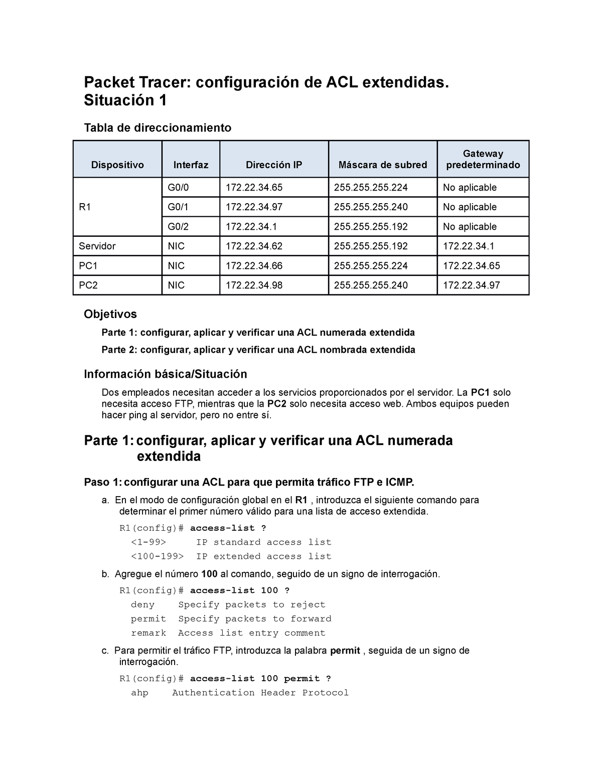 Packet Tracer Configuracion De Acl Exten Packet Tracer Configuración Hot Sex Picture 