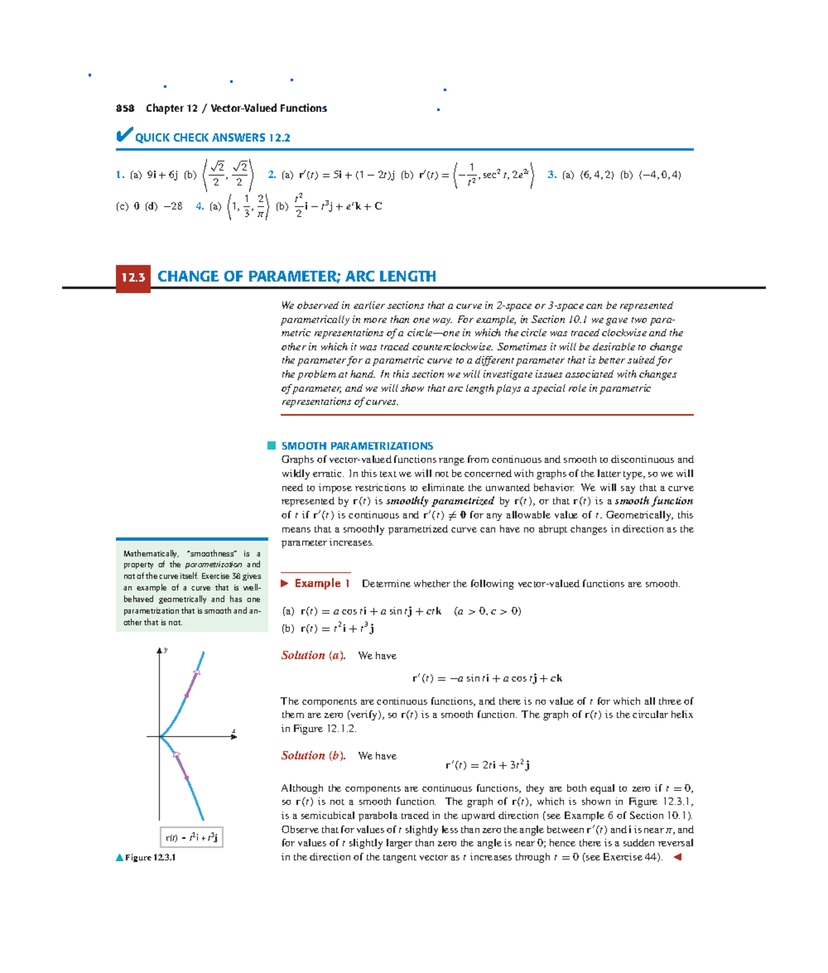 Math work ch12-2 - Math work - 858 Chapter 12 / Vector-Valued Functions ...