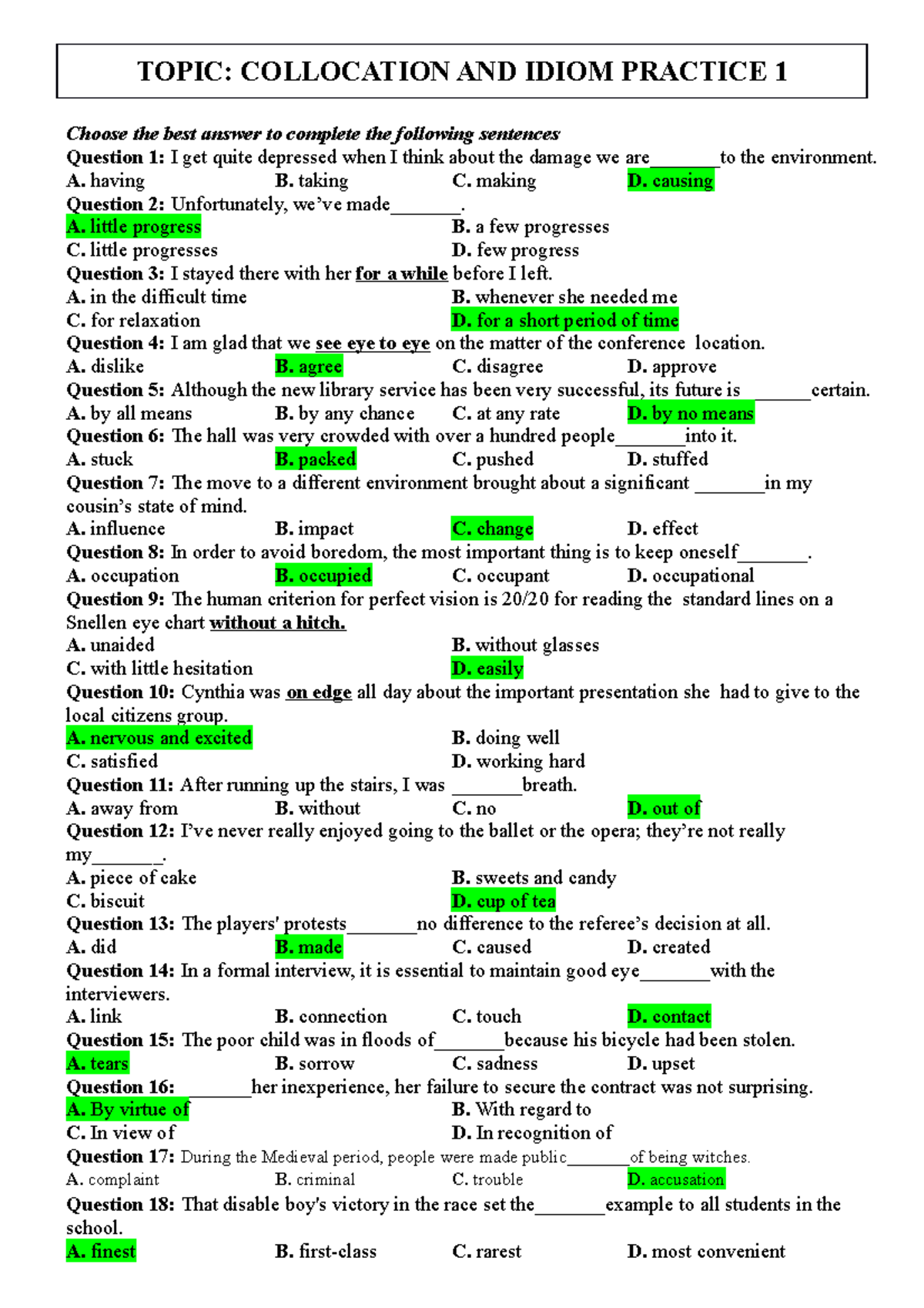 Sensitive Topic Collocation : How to Use View with Example Sentences ...