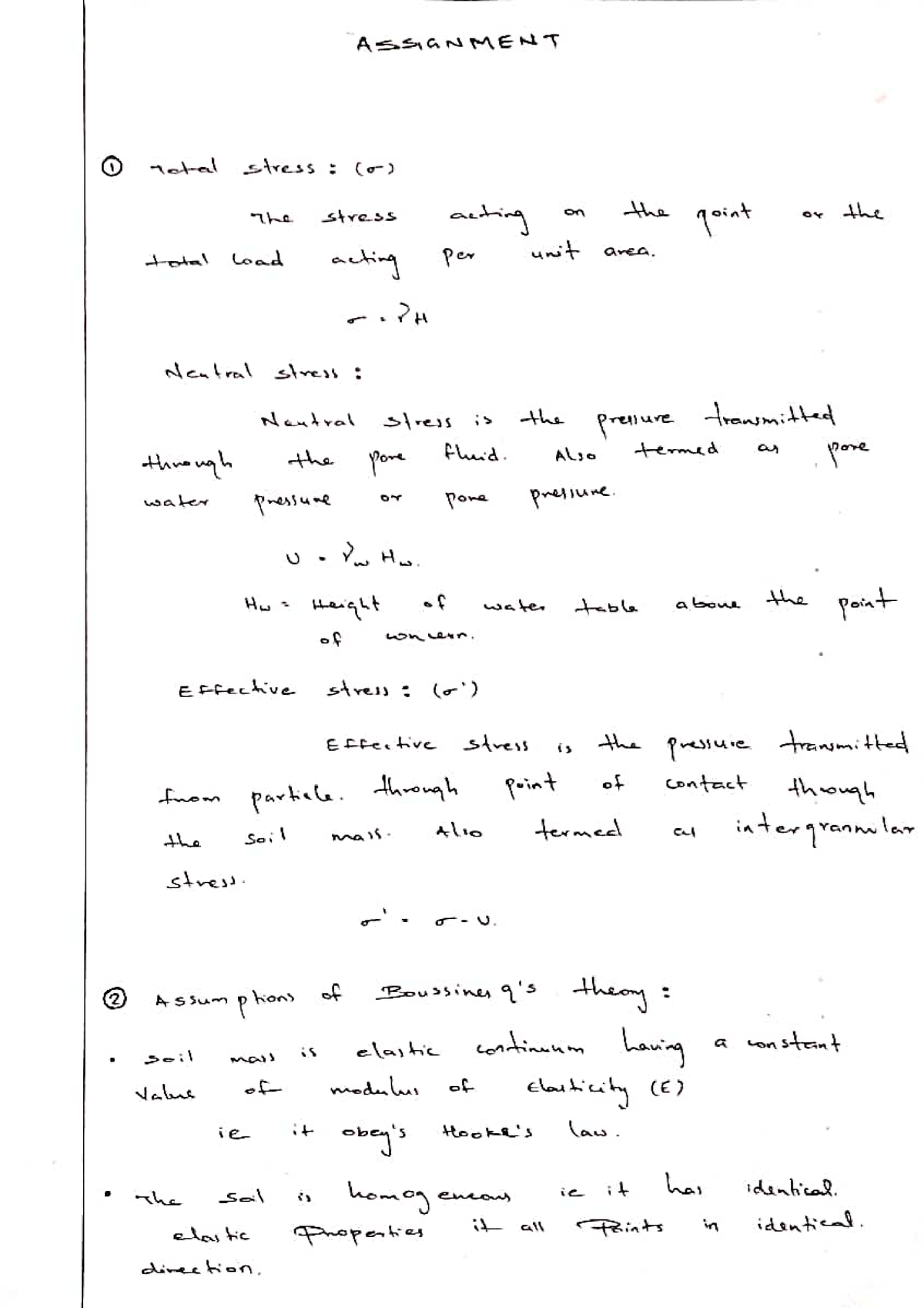 civil engineering assignment sample