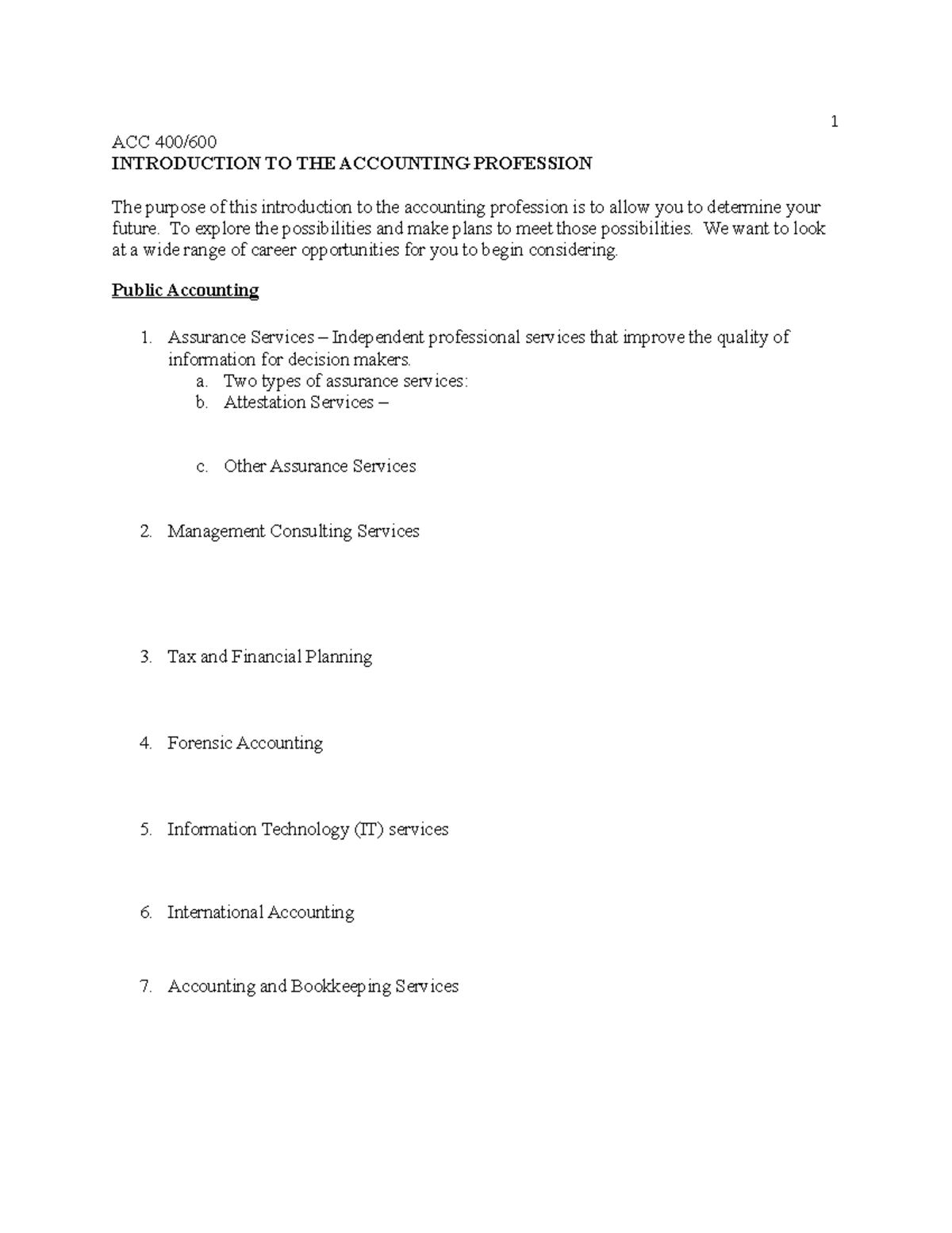 ACC400 2017 Outlines and Exercises (Spring 2017 ) - ACC 400 ...