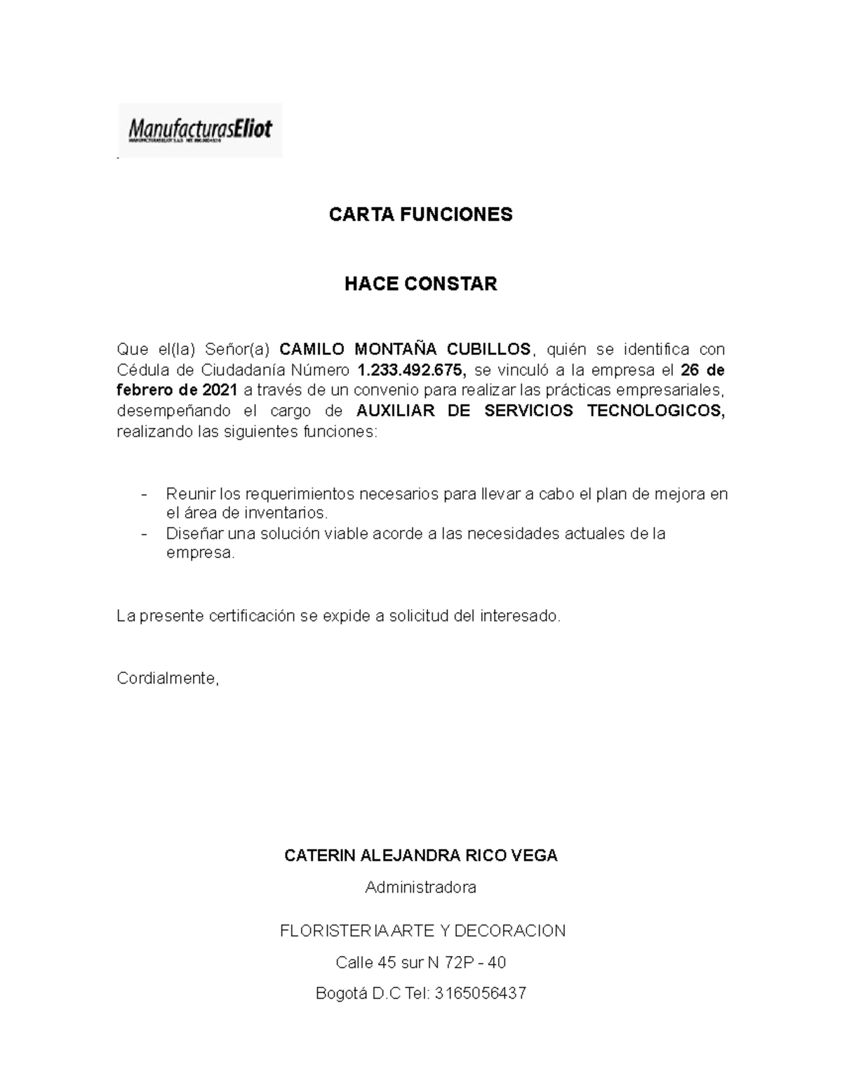 Monroy Hurtado Andres Felipe Carta de funcionesconvertido CARTA