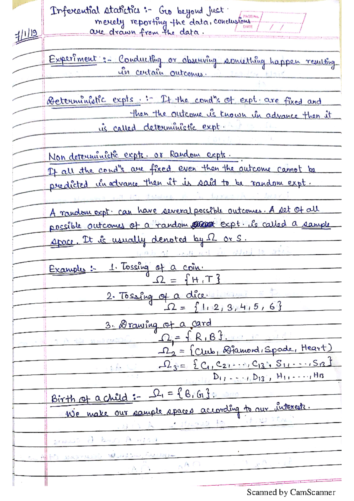 Prob Stat Notes - Probability And Statistics - Studocu