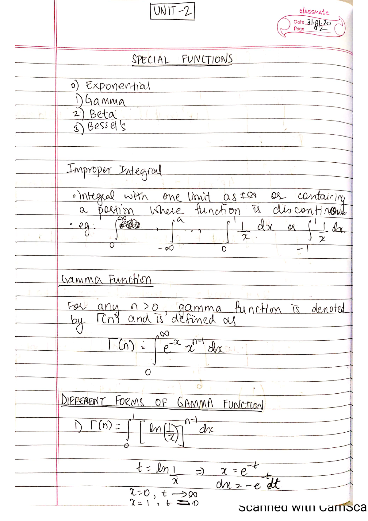 Special Functions - : 7 SPECIAL _ FUNCTIONS 7 Exponenhal _ N Gamma _ ZL ...