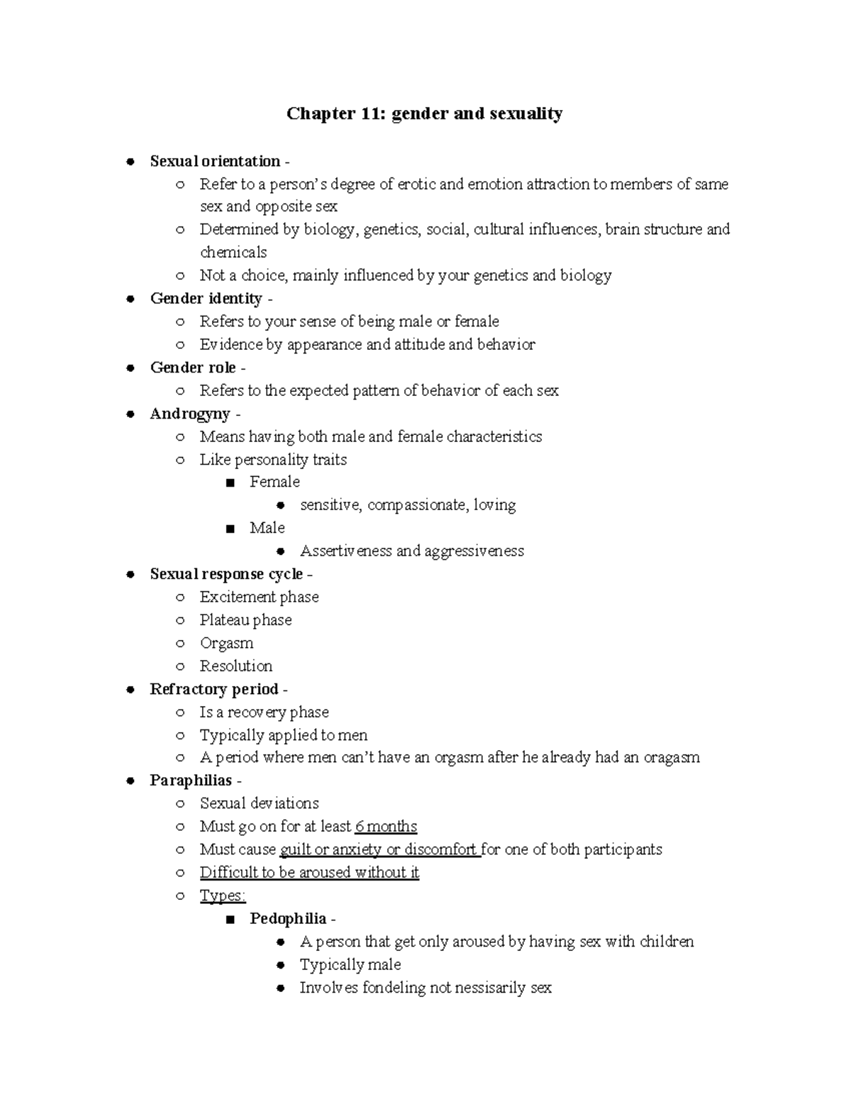 Chapter 11 Gender And Sexuality - Chapter 11: Gender And Sexuality ...