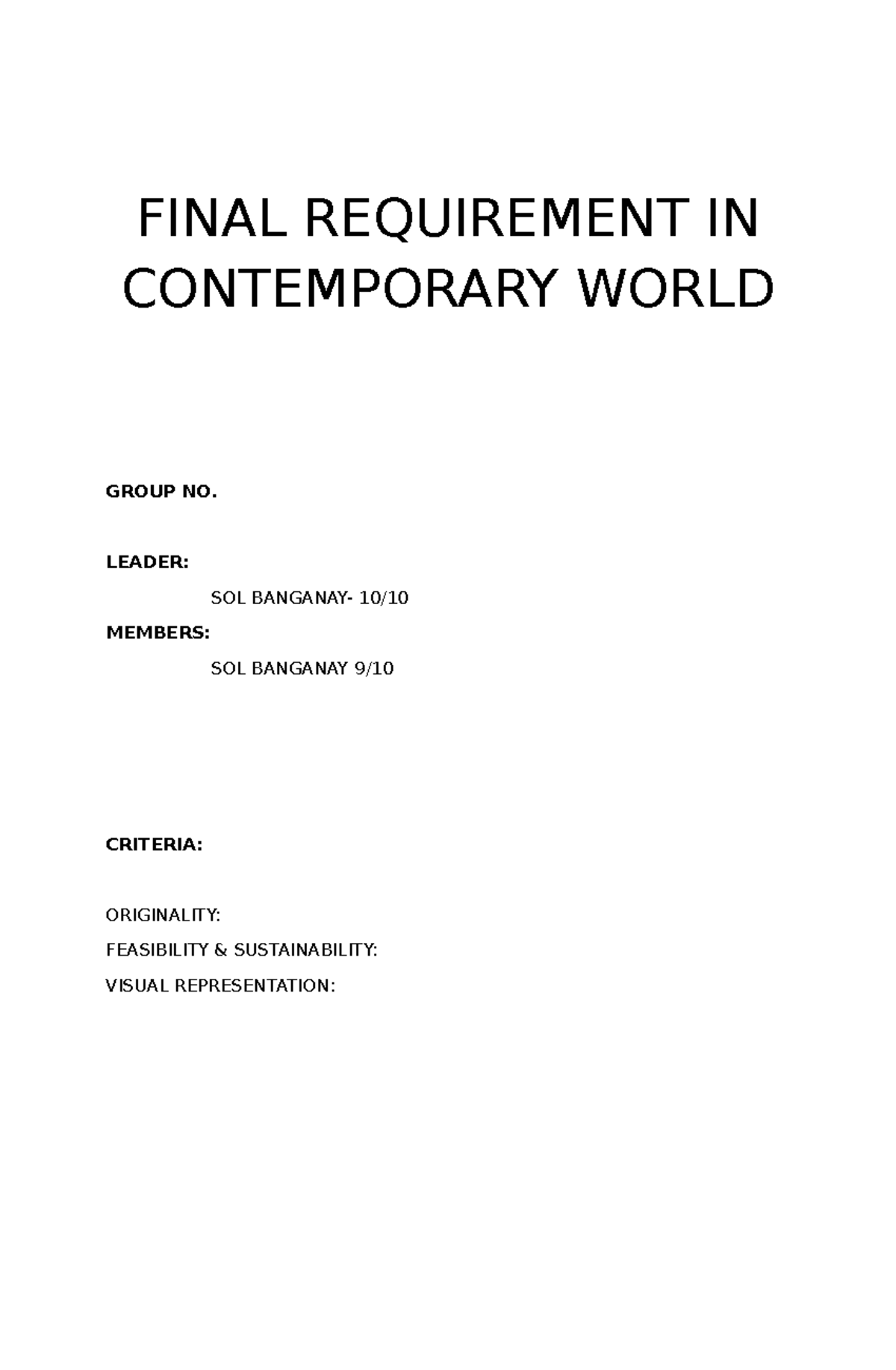 Final Requirement IN Contemporary World Format - Human Resource - FINAL ...