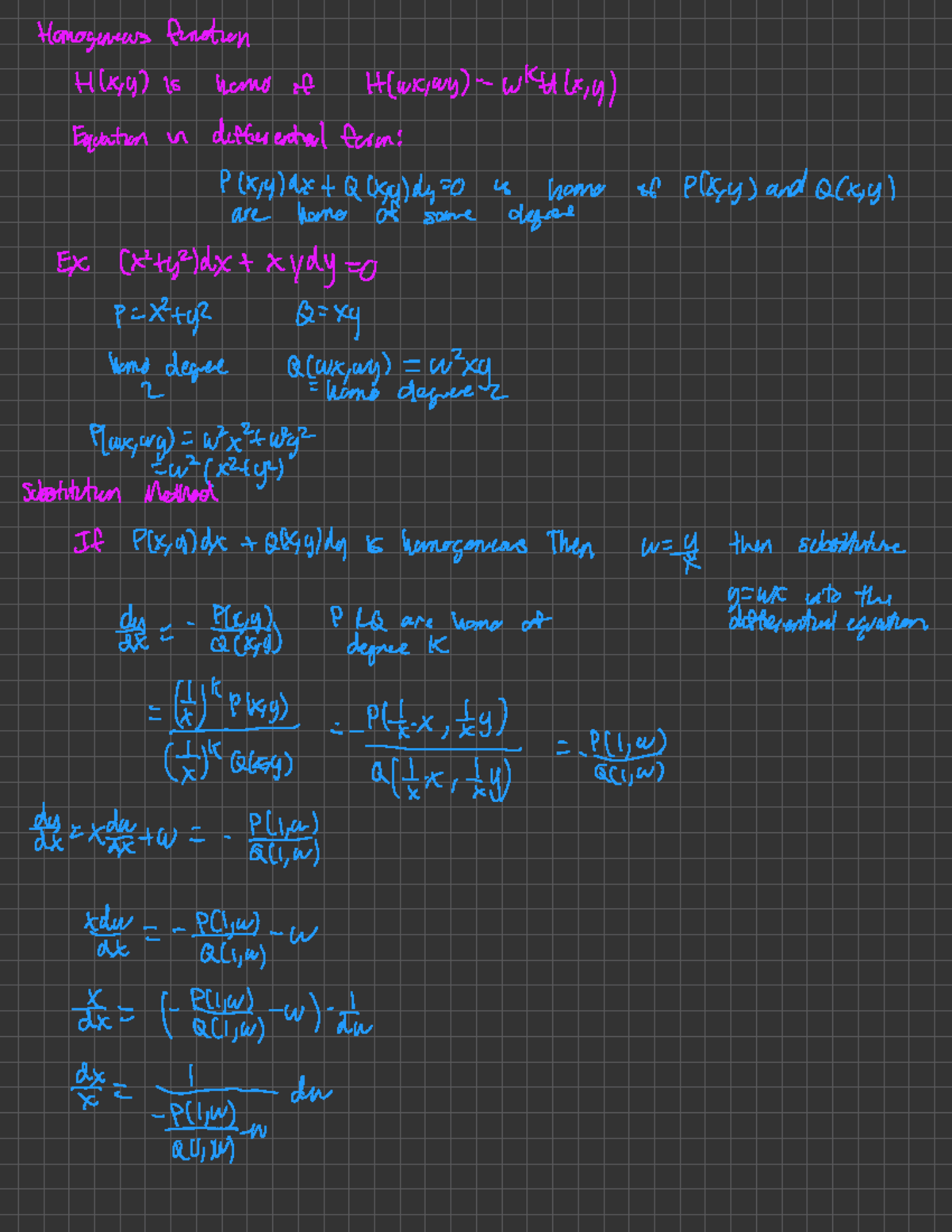 33b Lec 9 - Professor Wumaier Lecture notes - Homogeneous function ...