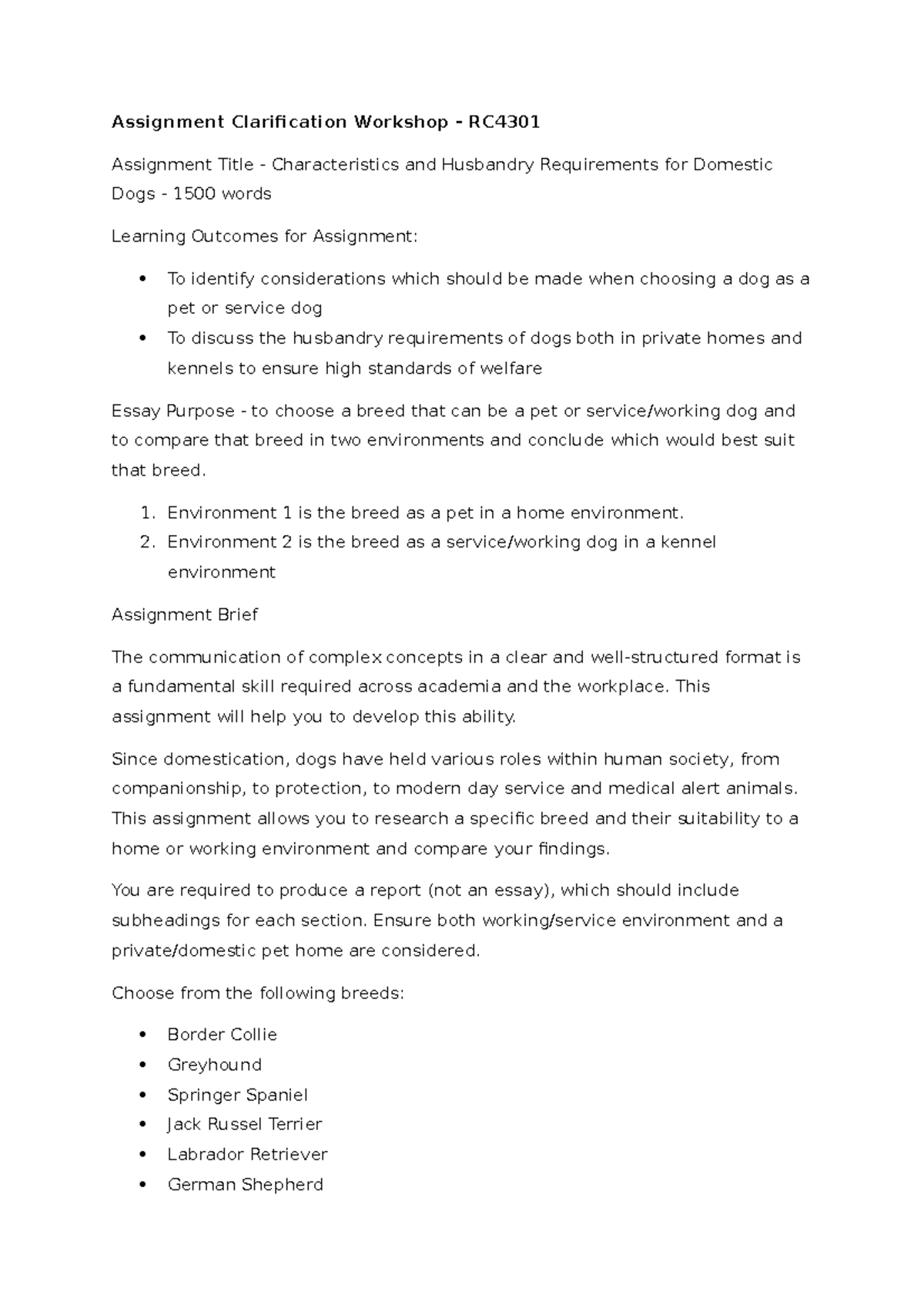Lesson 5 - Assignment Launch - Assignment Clariication Workshop - RC ...