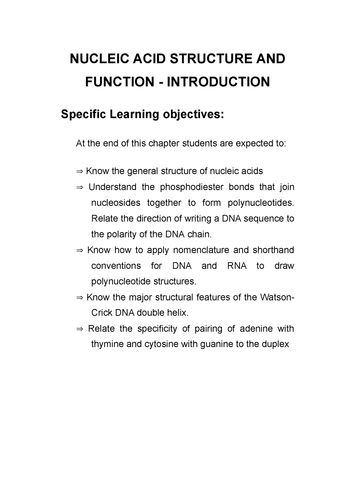 term paper on nucleic acid