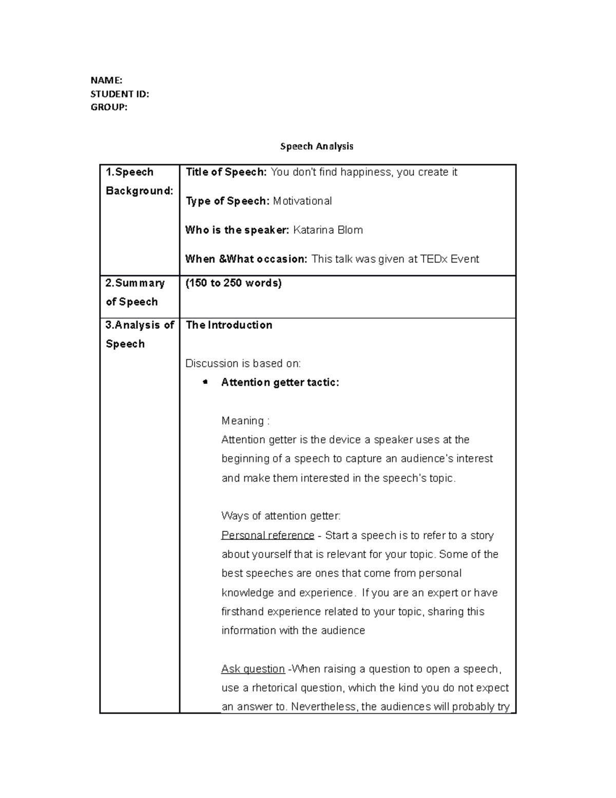 Image 6 for Speech And Language Report Template