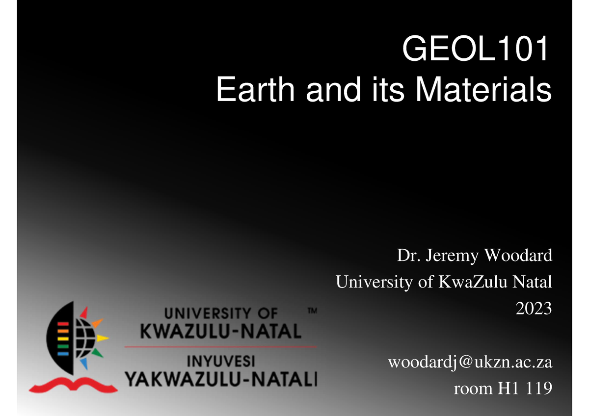 2023 GEOL101 Lecture 01 Intro And Admin - GEOL Earth And Its Materials ...