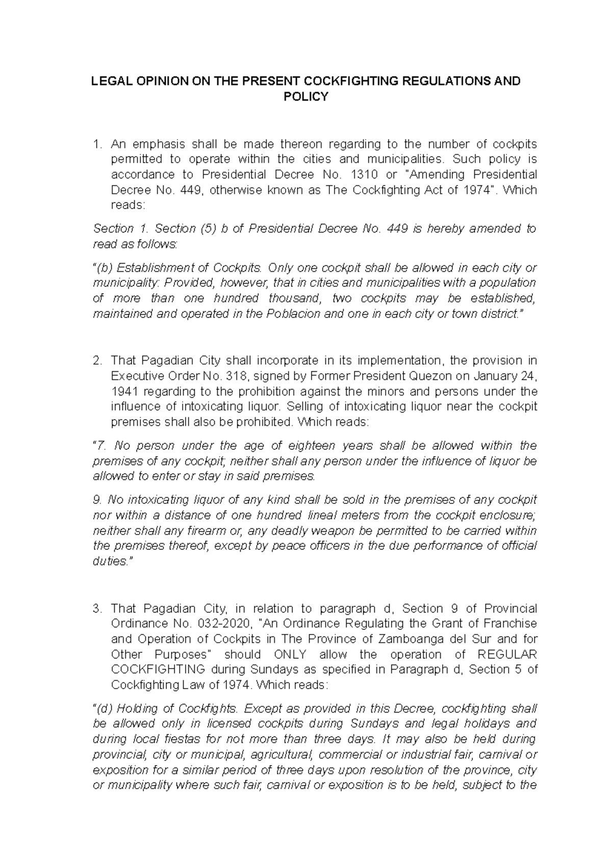 legal-opinion-on-the-present-cockfighting-regulations-and-policy