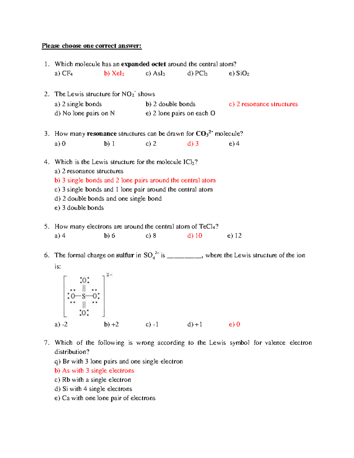 Quiz 5 - key - Quiz with Solutions - Please choose one correct answer ...