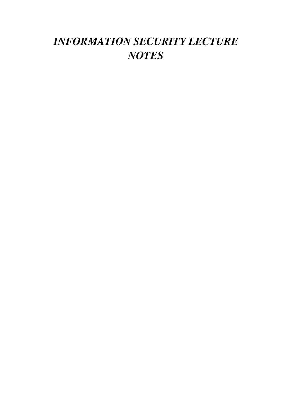 Information Security 2170709 GTU Studocu