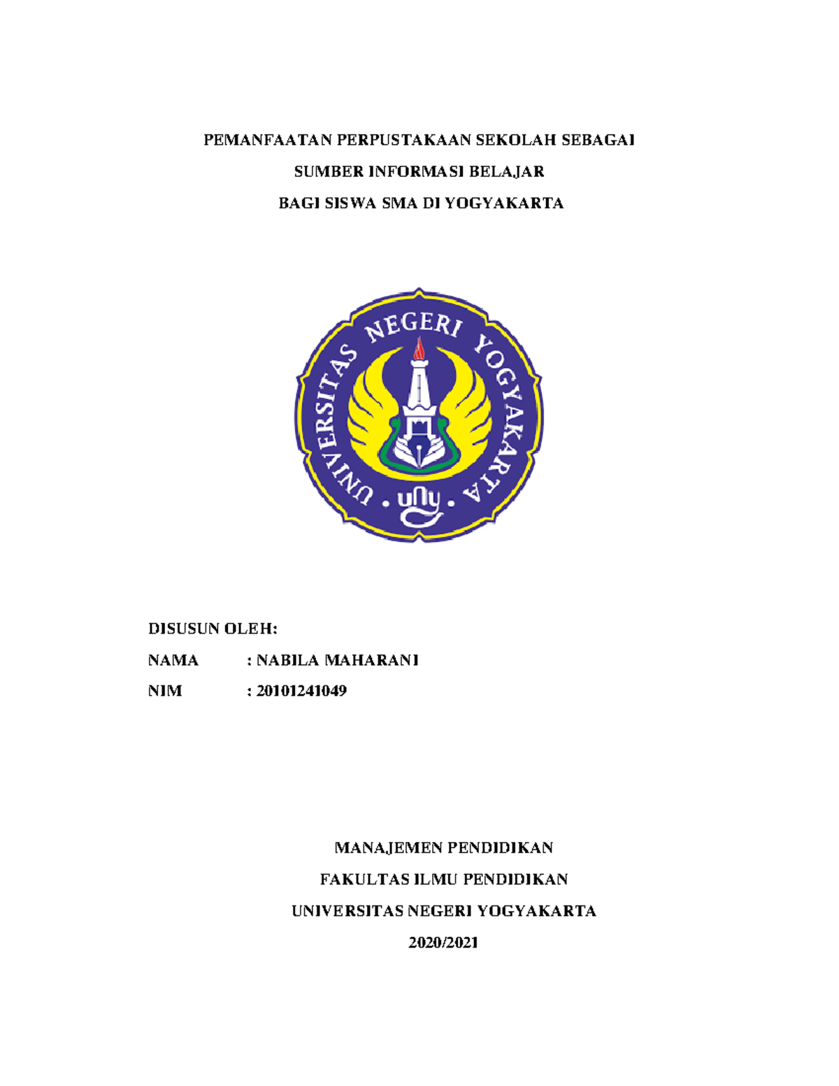 Makalah Pemanfaatan Perpustakaan - PEMANFAATAN PERPUSTAKAAN SEKOLAH ...