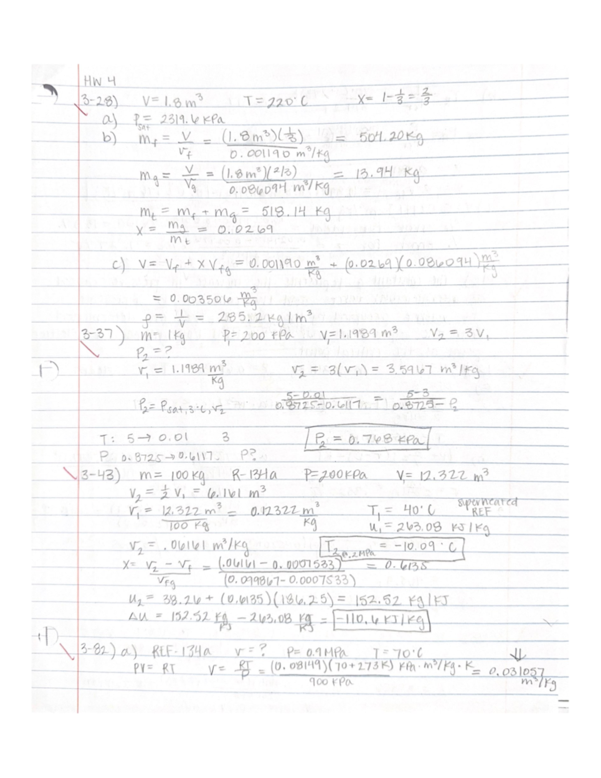 Thermo Hw 4 - hw 4 graded solutions - BME 335 - Studocu