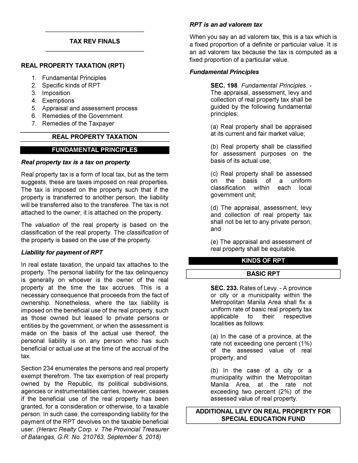 tax-rev-finals-condensed-rpt-reviewer-tax-rev-finals-real-property