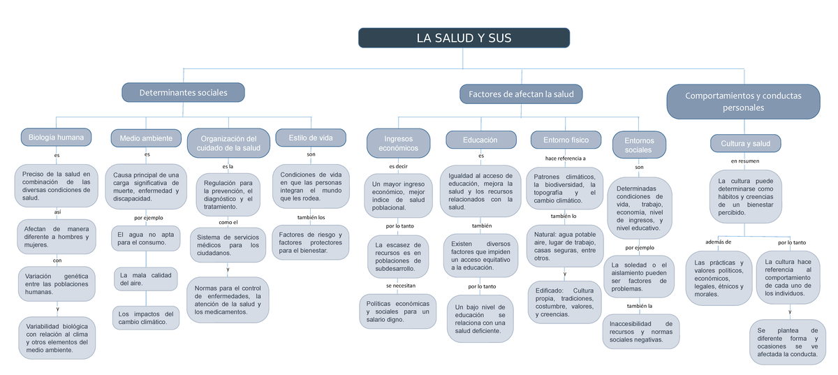 Mapa conceptual de la salud - salud publica - UVM - Studocu