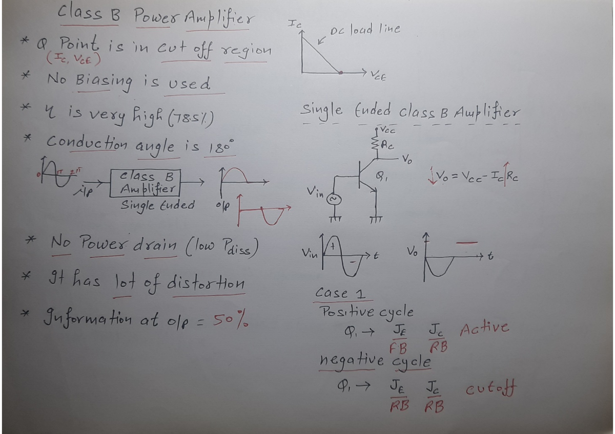 23. Class B,AB,C Power Amplifier - ANALOG Electronics - Studocu