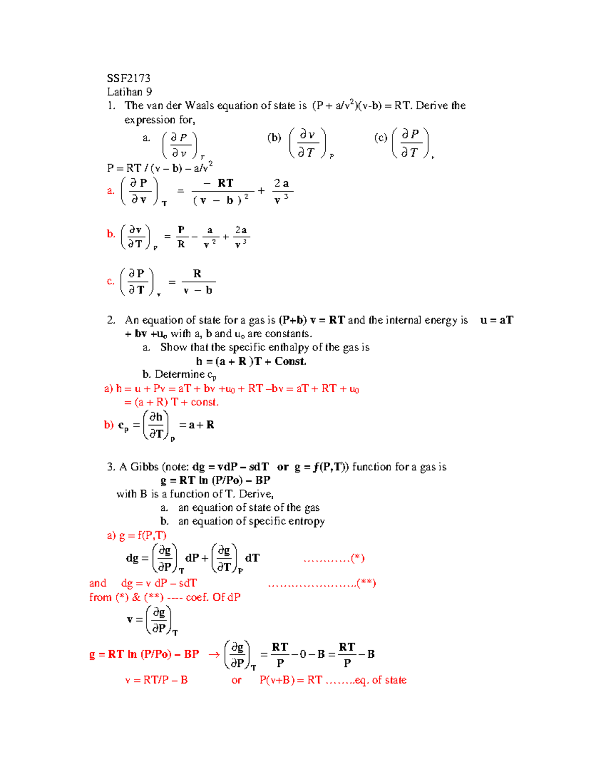 Latihan 9ans Exercise With Answer There Are 7 Questions In Paper Along With The Answer Studocu