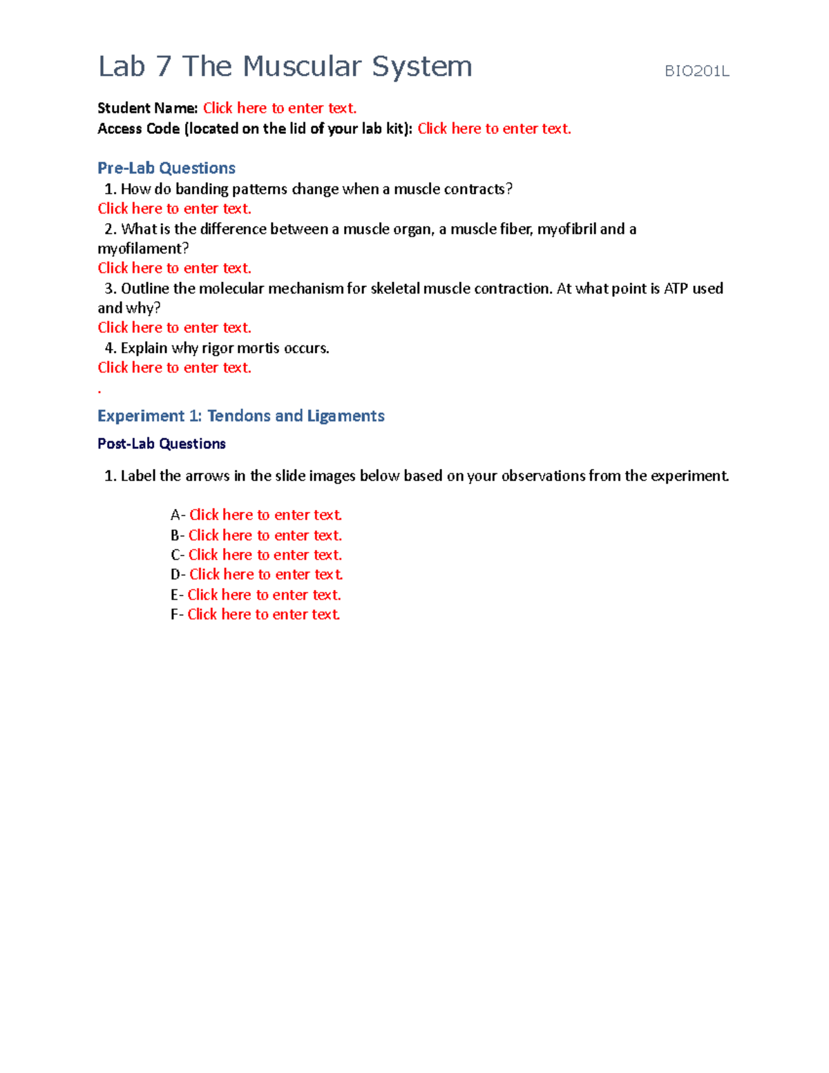 BIO201L+Lab+7+Upload+Document - Student Name: Click here to enter text ...