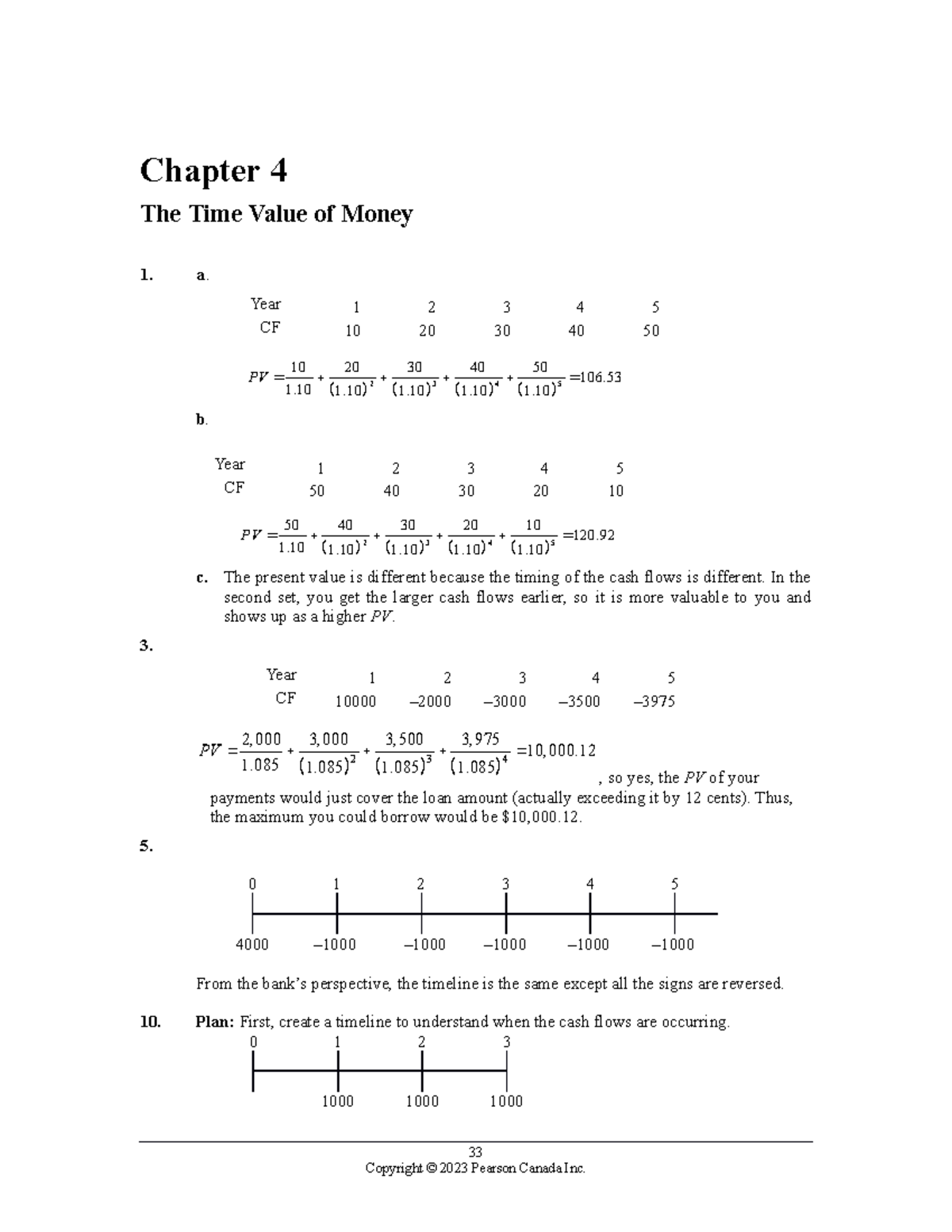 Selected Solutions To Chapter 4 - Chapter 4 The Time Value Of Money A 