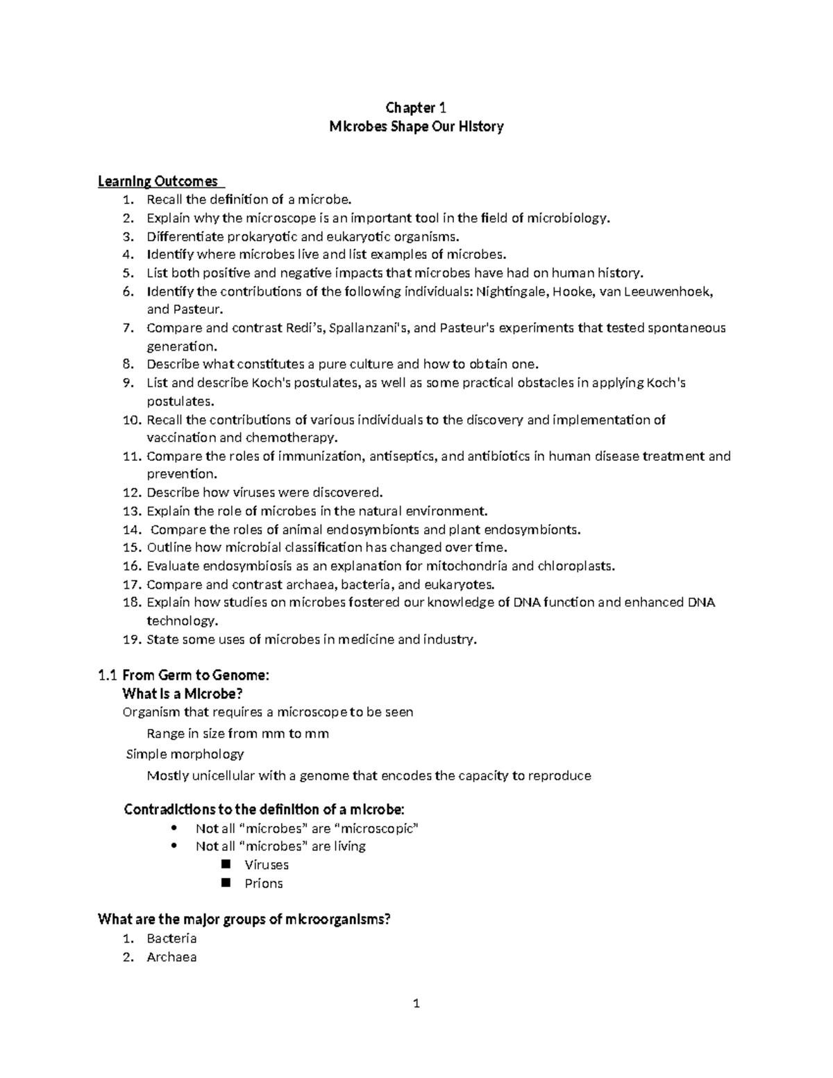 Chapter+1+Microbes+Shape+Our+History - Chapter 1 Microbes Shape Our ...