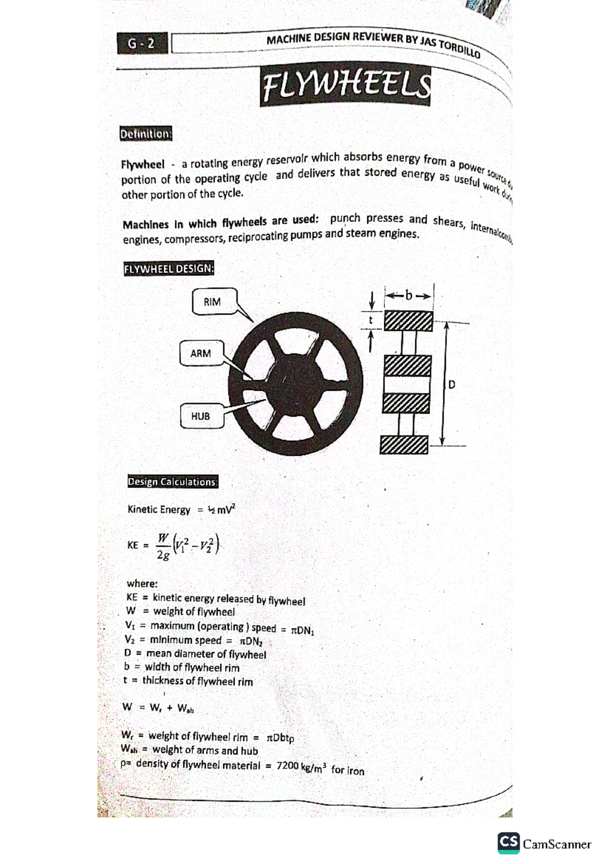 Flywheelbooks reviewer Mechanical Engineering Studocu