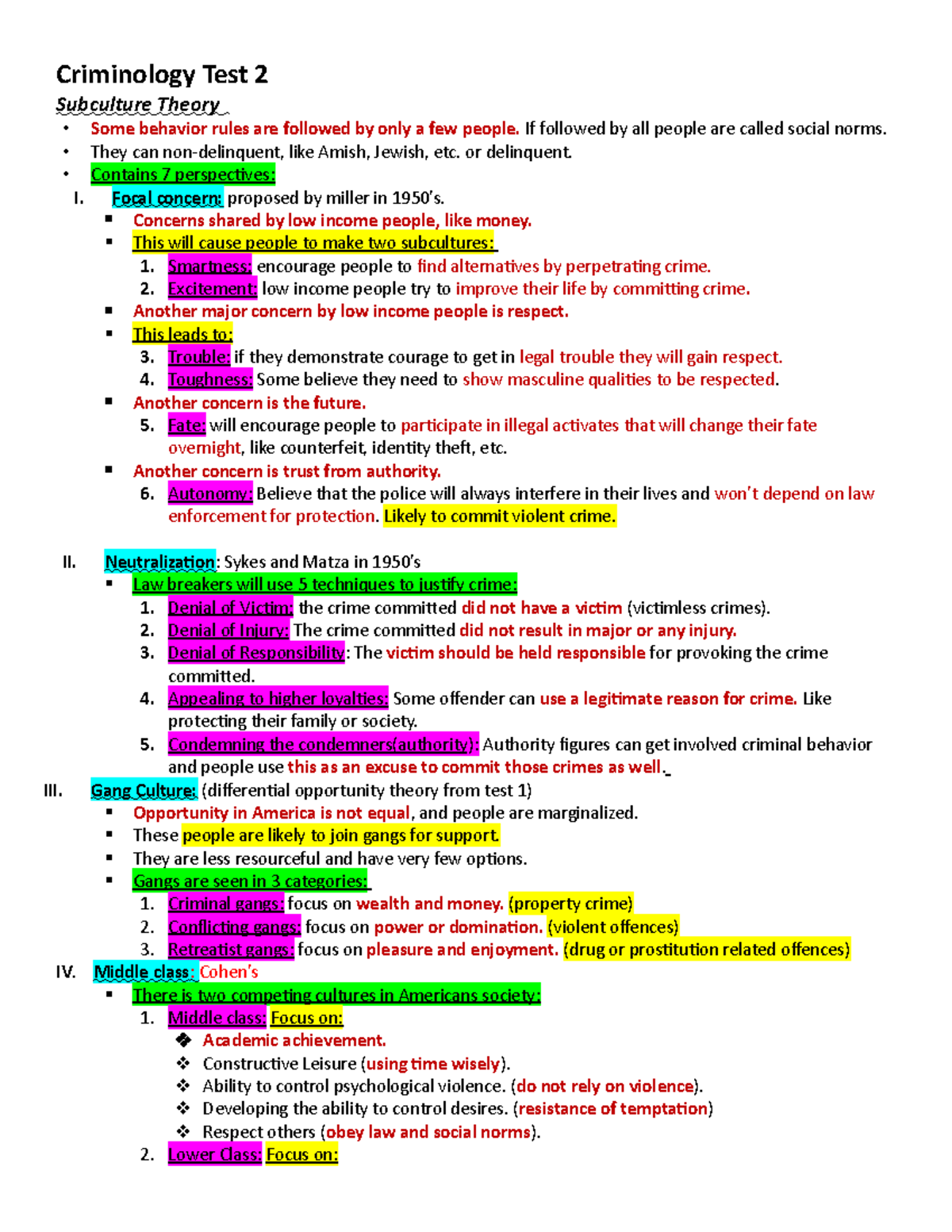 criminology-exam-2-criminology-test-2-subculture-theory-some