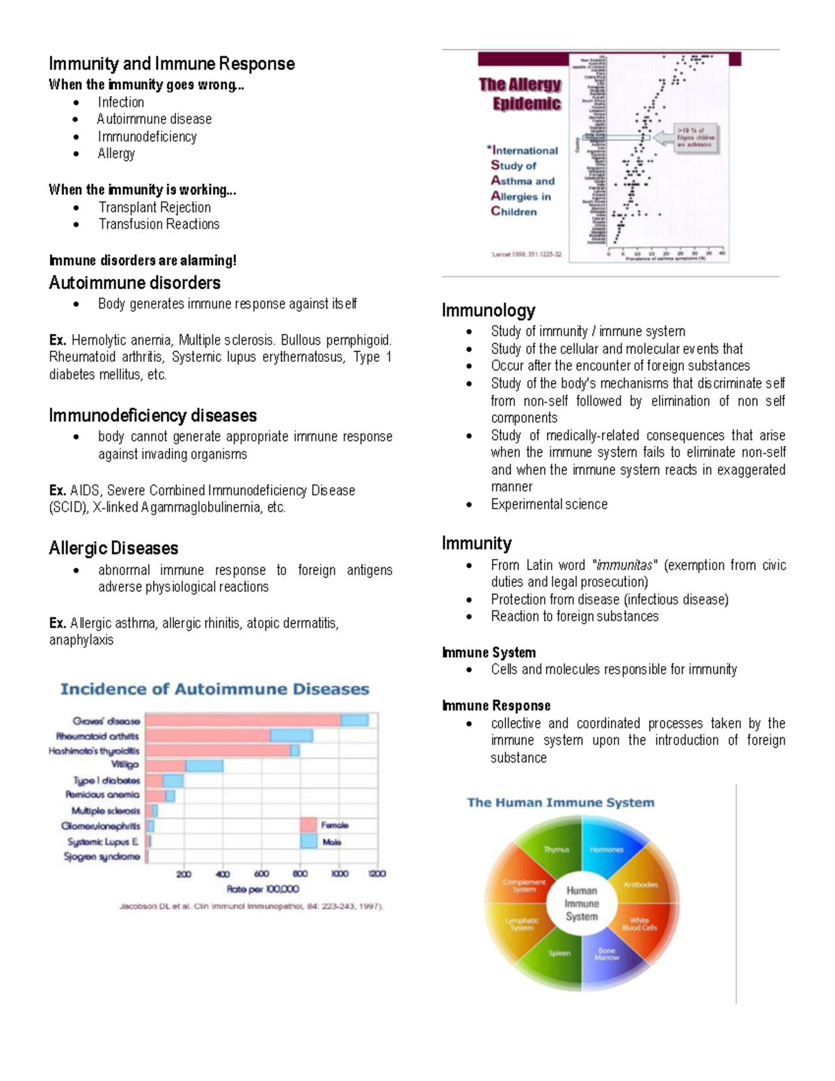 Immunity- History and Response - Immunity and Immune Response When the ...