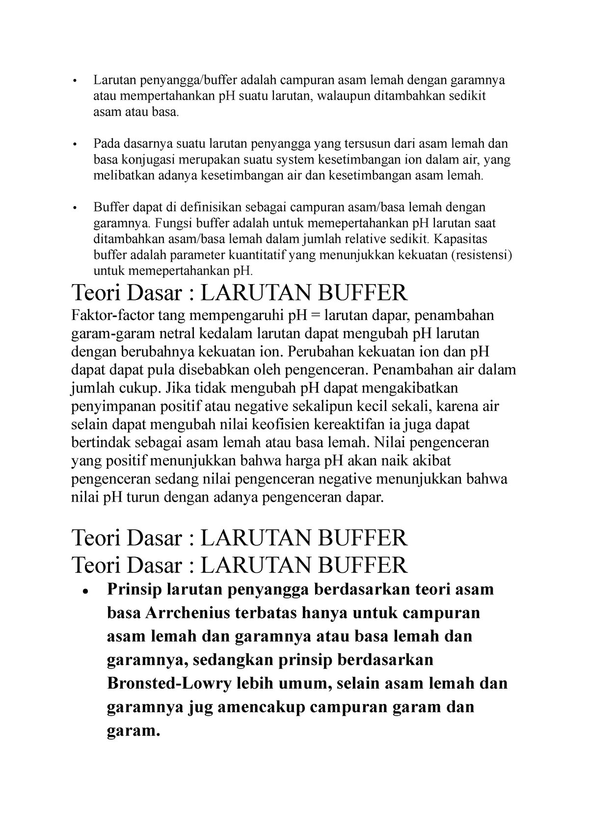 Larutan Penyangga - Larutan Penyangga/buffer Adalah Campuran Asam Lemah ...