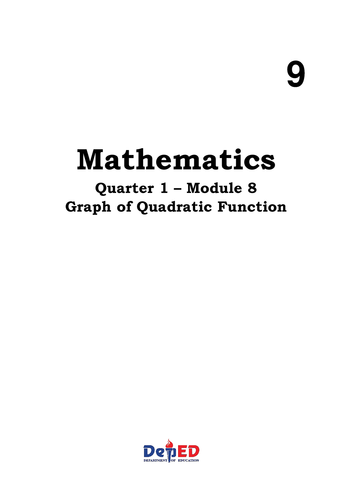 M8 Q1 MATH - Mathematics Notes Quarter 1 Module 8 - Mathematics Quarter ...