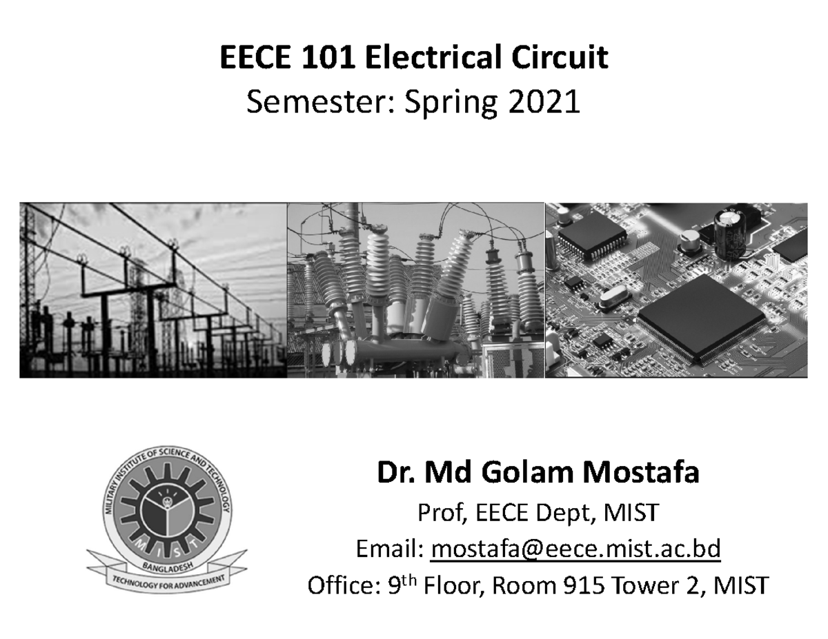P 02 EECE 101 KVL - EECE 101 Electrical Circuit Semester: Spring 2021 ...