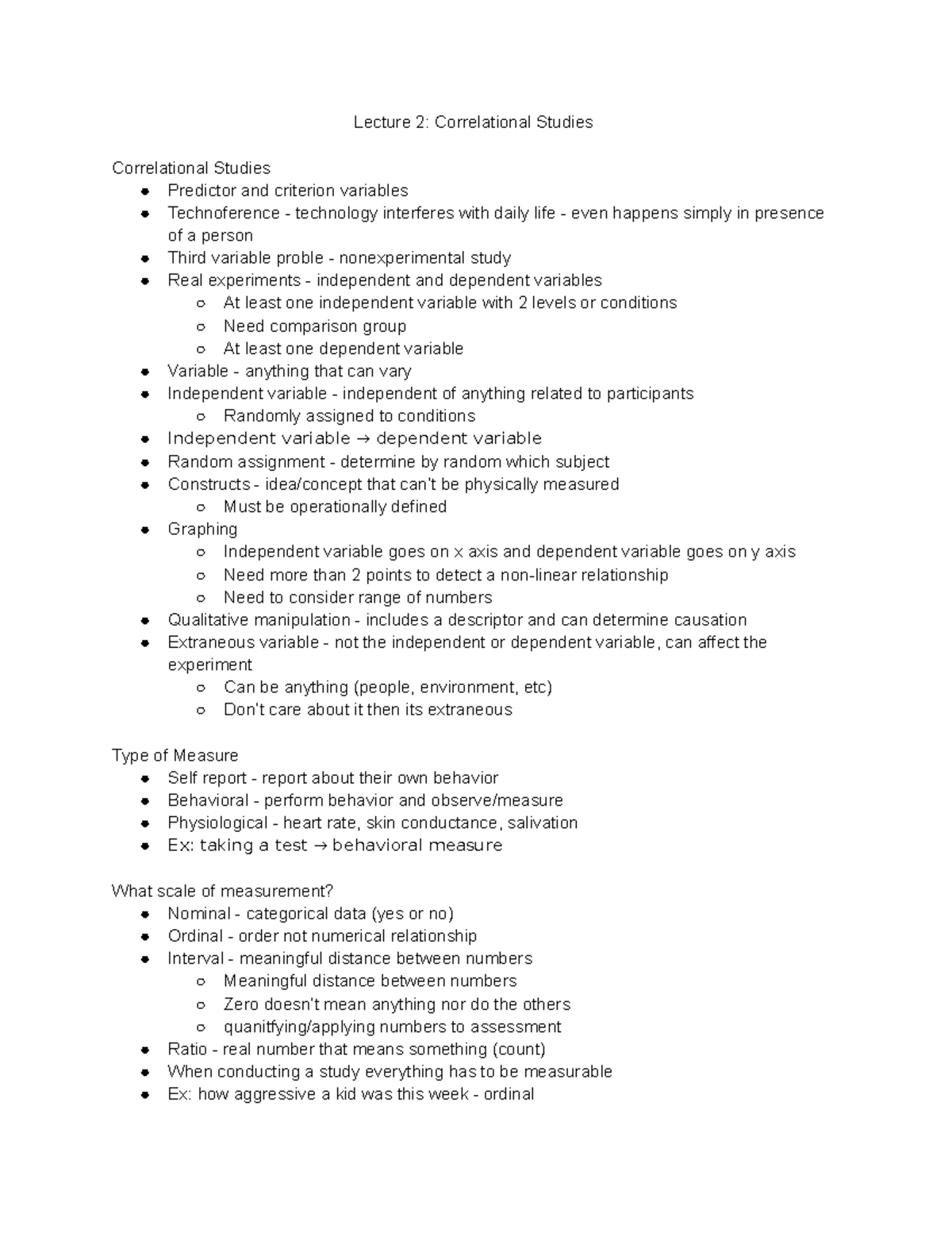 PSYCH 100B Lecture 2 Correlational Studies Lecture 2 Correlational   Thumb 1200 1553 