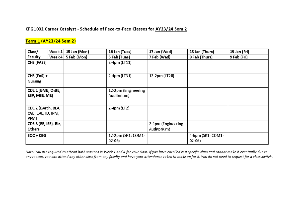 Cc class schedules ay2324 sem 2 (term 1 2) CFG1002 Career Catalyst