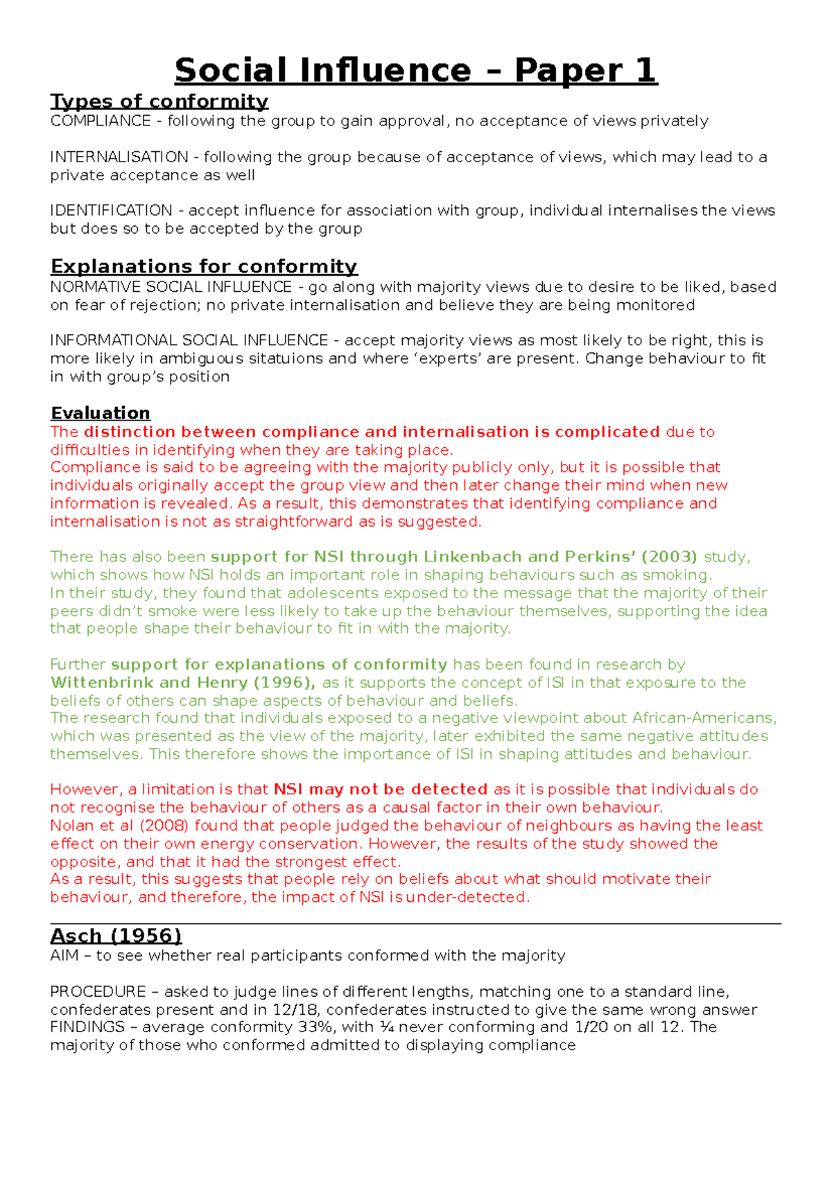 social-influence-revision-notes-social-influence-paper-1-types-of