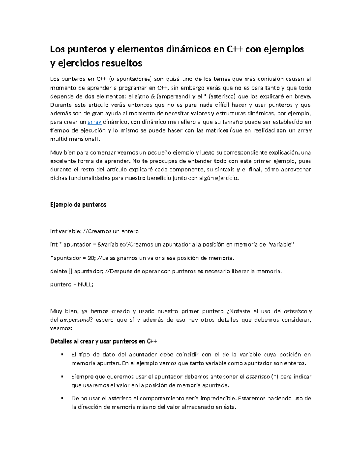 Apuntadores 2 Los Punteros Y Elementos Dinámicos En C - Los Punteros Y ...