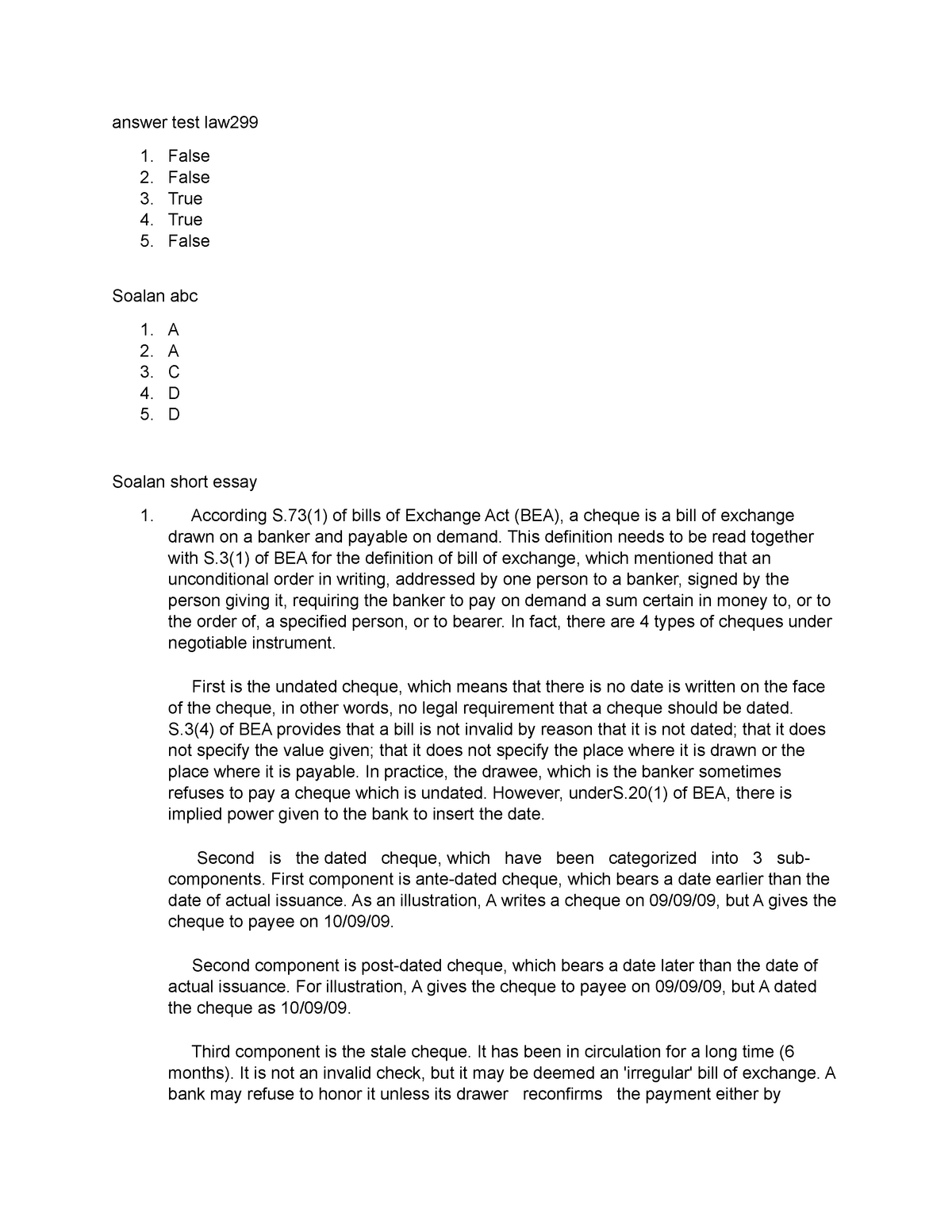 answer-test-law299-nothing-business-law-uitm-studocu