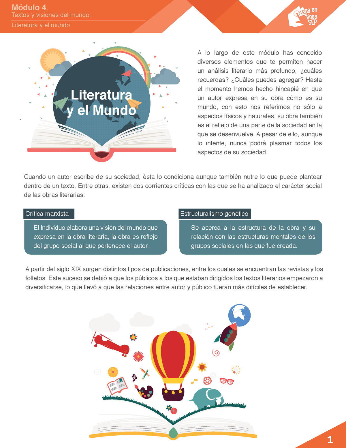 M04 S3 Literatura Y El Mundo PDF - 1 Módulo 4. Textos Y Visiones Del ...