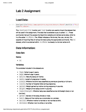 Lab 5 Assignment Jupyter Lab - Lab 5 Assignment Lab 5 Assignment Is Due ...